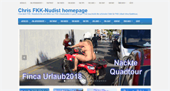 Desktop Screenshot of nudistparadies.com